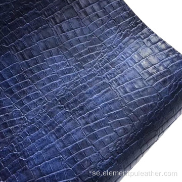 påse material Fake krokodil läder PU Artificiellt läder